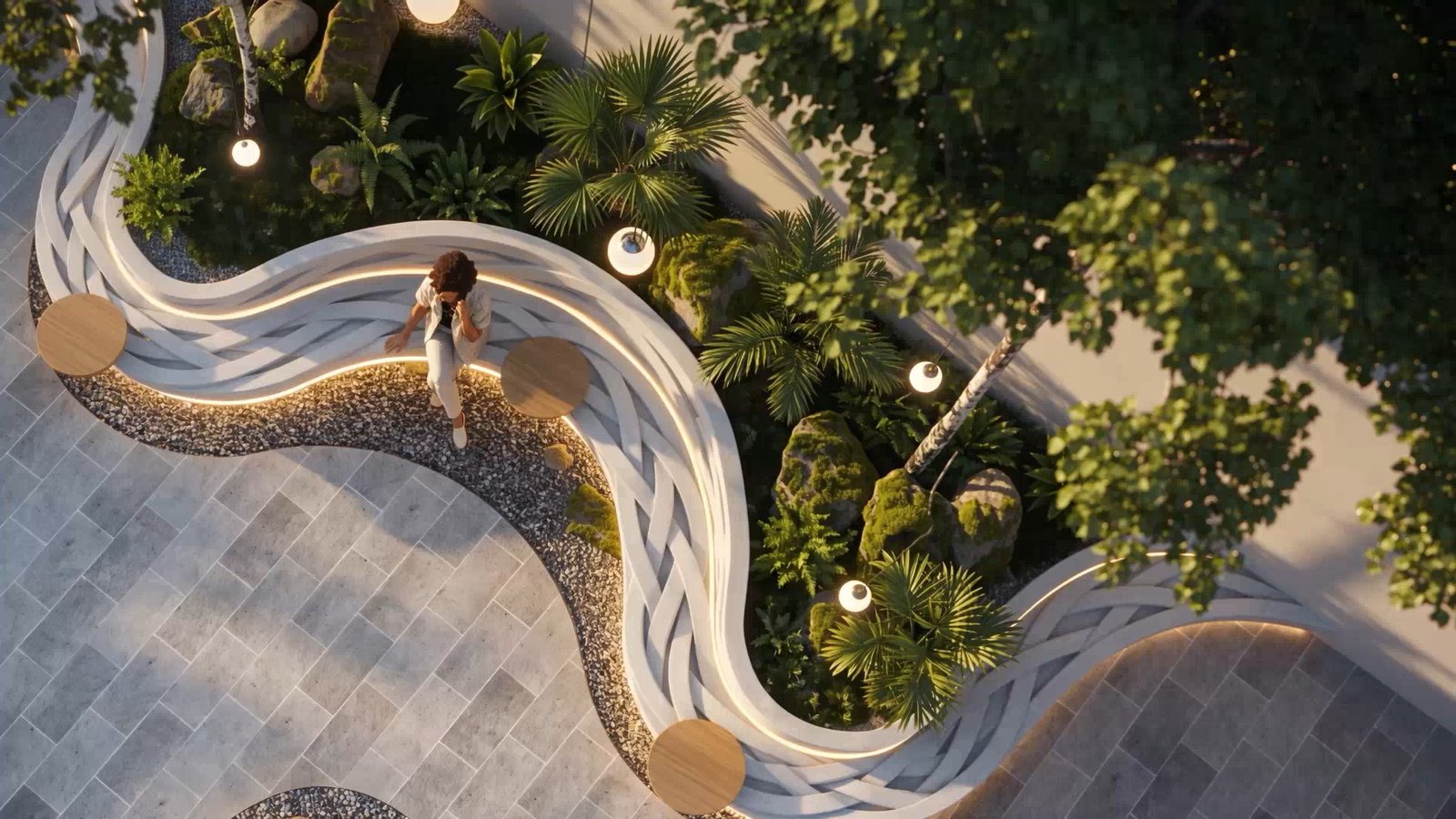 Courtyard from above